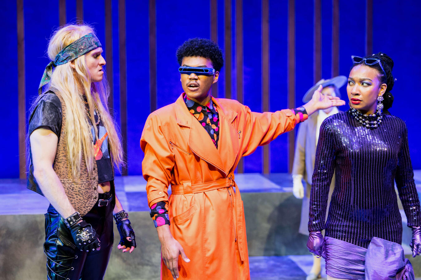 Balthazar/2nd Merchant - "Comedy of Errors"; dir. Doug Scholz Carlson (GRSF '25); ph: Dan Norman; also in the pic. Serena Phillip, Gavin Muller